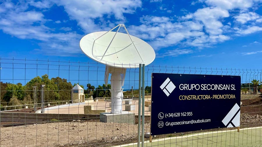Secoinsan start met de verplaatsing van de INTA-antenne in het zuiden van Gran Canaria