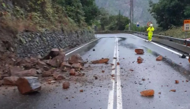 Storm Olivier veroorzaakt verstoringen op de Canarische Eilanden 